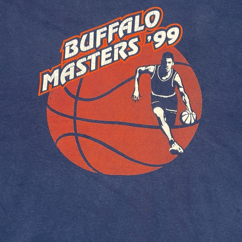 Vintage 1999 Buffalo Ny Masters Basketball Tshirt Size 2XL - Picture 3 of 6